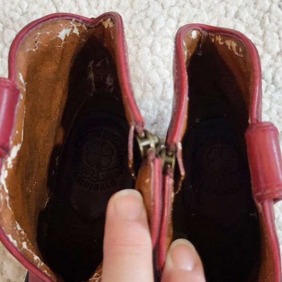 Lucky Brand Limited Edition Chantel X Maroon Bootie 6 - Picture 6 of 6